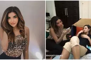 10 Momen lucu anak bungsu Ashanty bertemu Millendaru