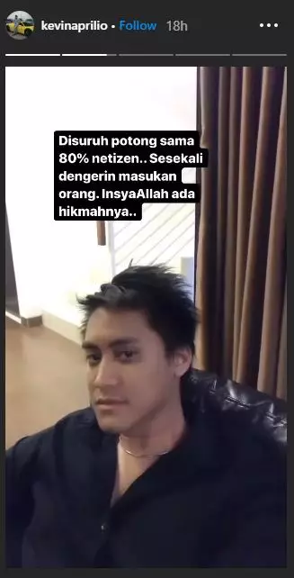 kevin aprilio potong rambut Instagram