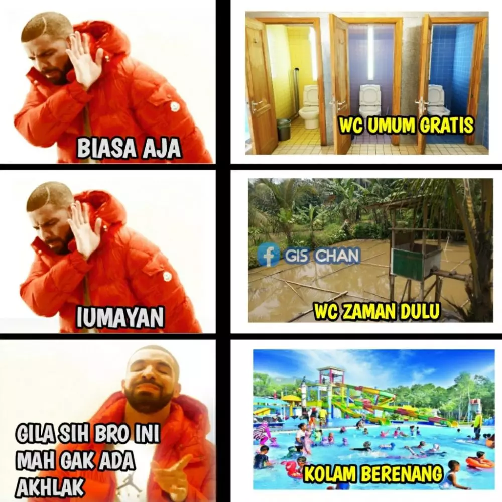 Meme toilet Berbagai Sumber
