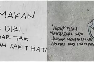 10 Tulisan tembok galau soal cinta ini lucunya bikin nyesek