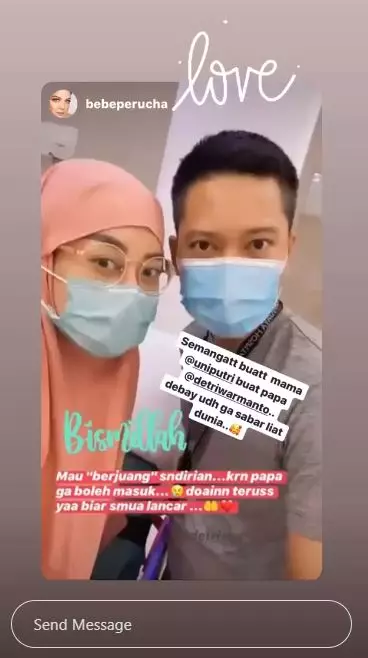 kelahiran buah hati ketiga detri warmanto Instagram