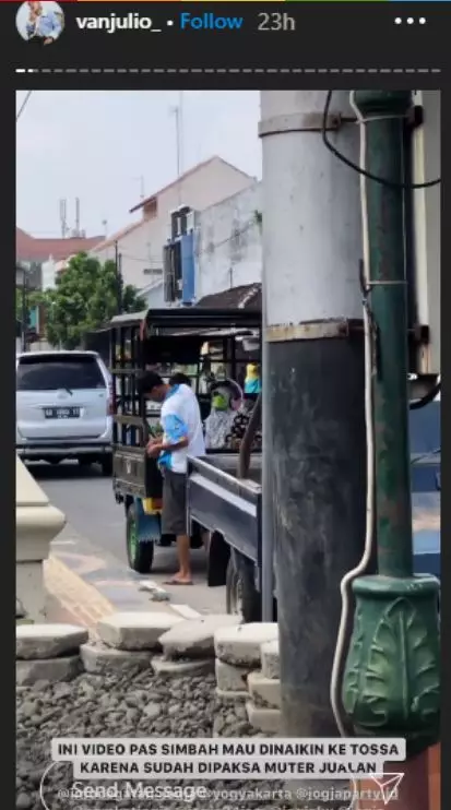 Nenek renta dipaksa jualan Instagram/@vanjulio_