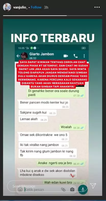 Nenek renta dipaksa jualan Instagram/@vanjulio_
