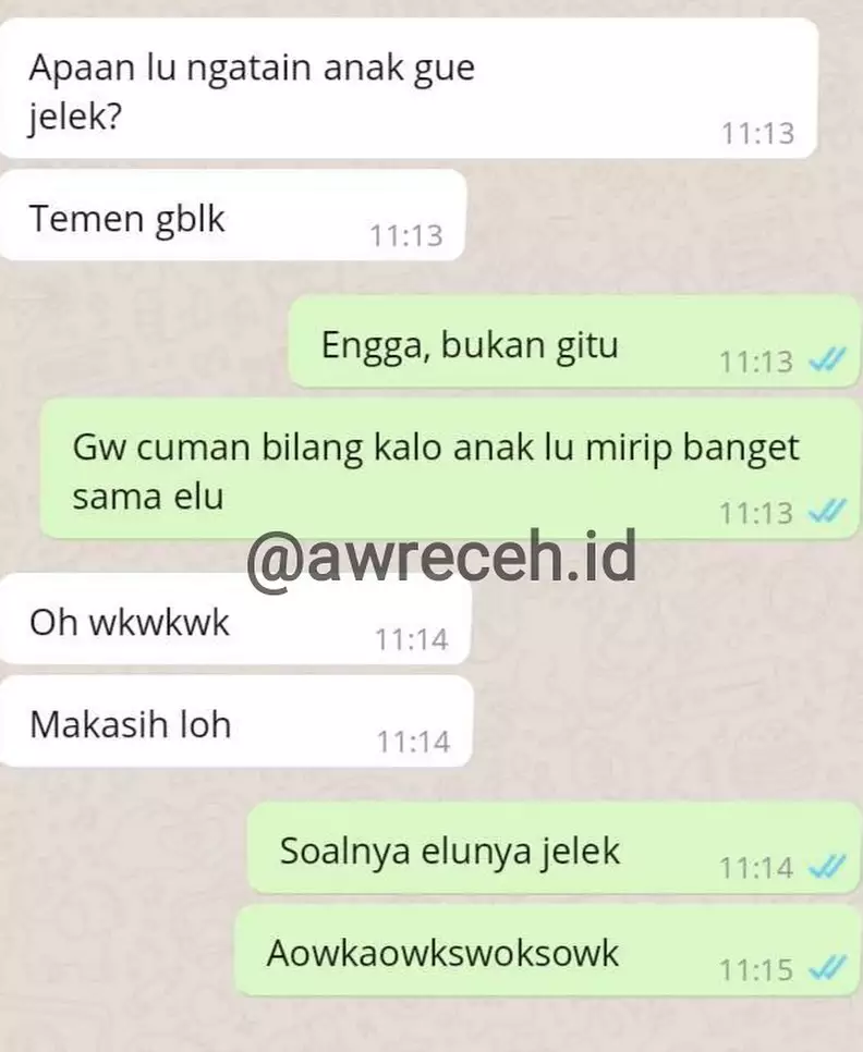 chat lucu temen ngeyel © 2020 instagram.com