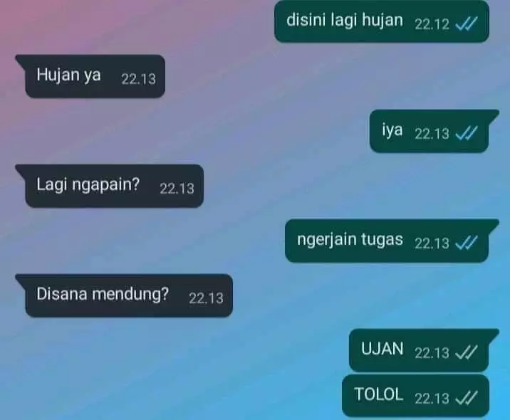 chat lucu temen ngeyel © 2020 instagram.com