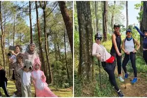 Cerita 5 seleb liburan bareng keluarga di alam, ada yang naik gunung