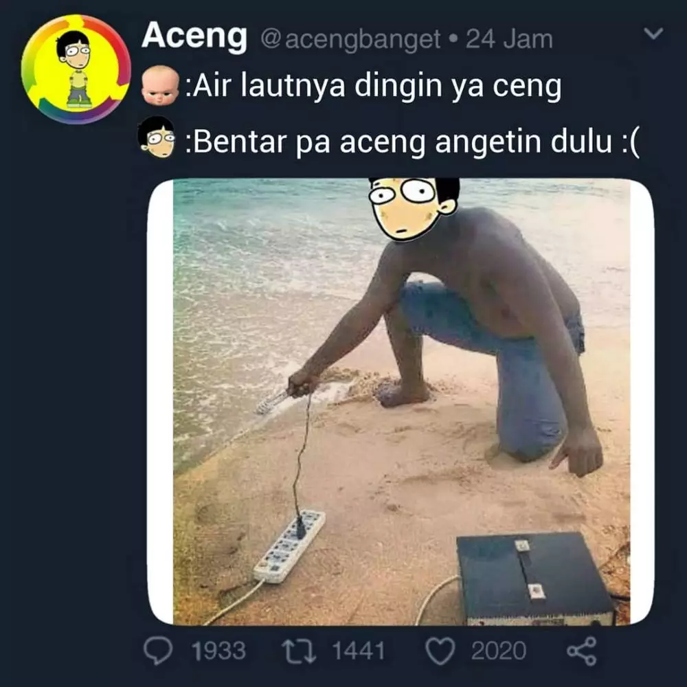meme lucu pekerjaan berat © 2020 instagram.com