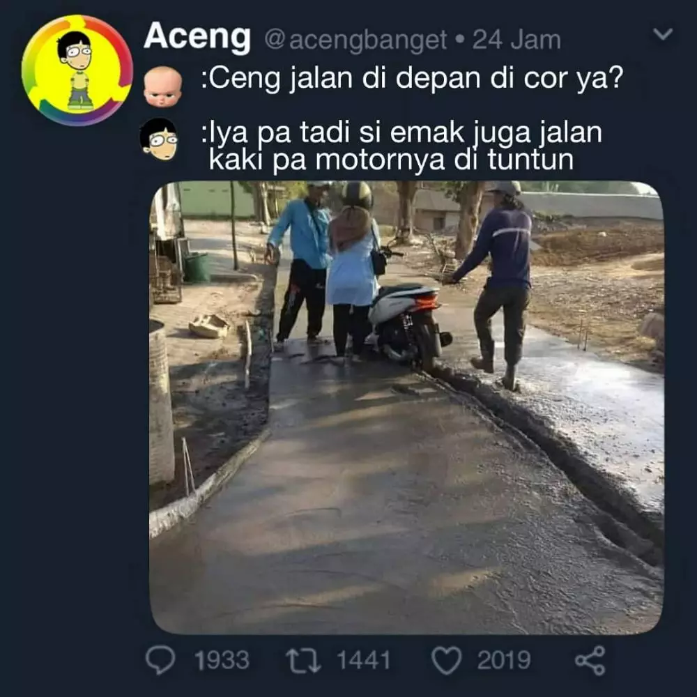meme lucu pekerjaan berat © 2020 instagram.com