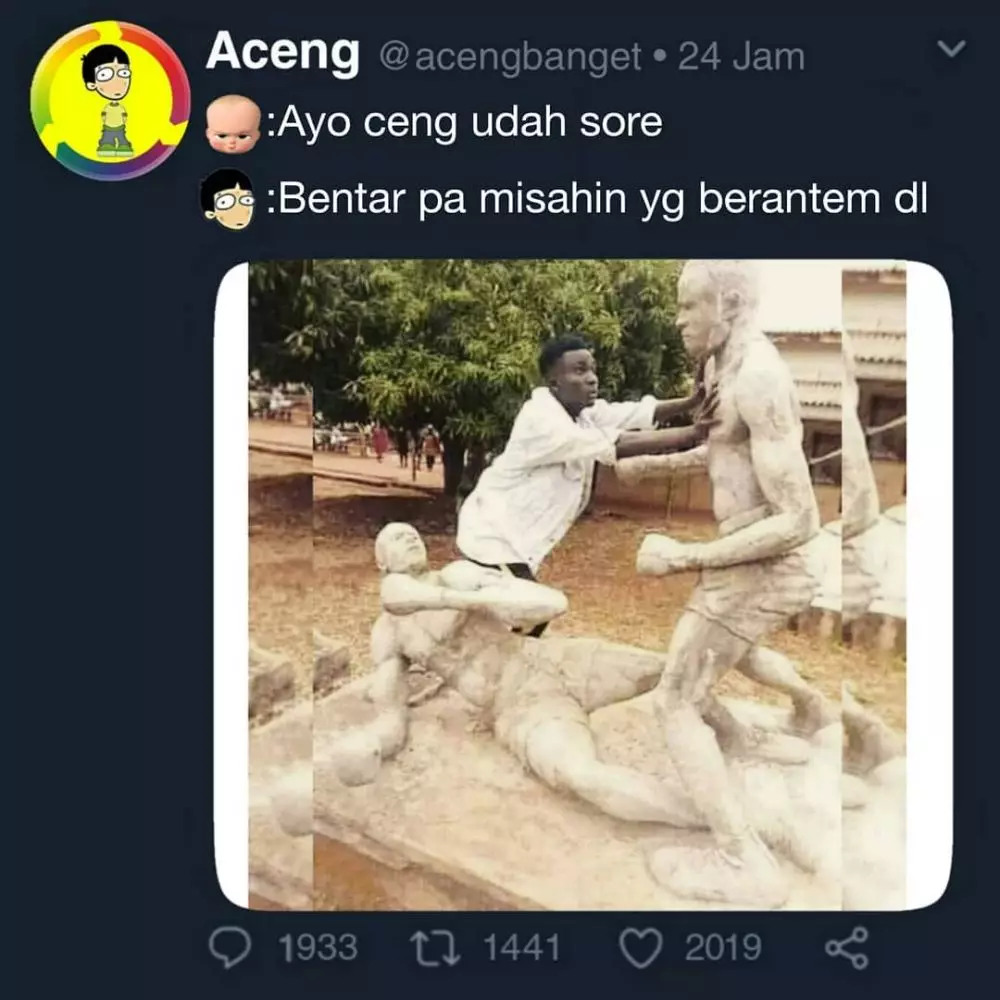 meme lucu pekerjaan berat © 2020 instagram.com