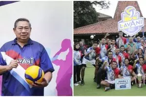 7 Momen SBY dampingi klub bola voli binaannya, penuh dukungan