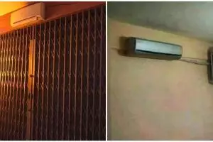 8 Potret pasang AC nggak sesuai prosedur, lain dari yang lain