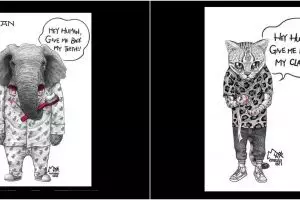 10 Ilustrasi curhatan hewan pada manusia ini mak jleb, bikin sedih