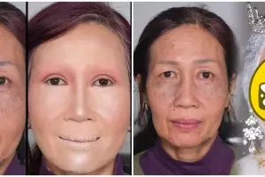 5 Potret viral before-after nenek dirias ini bikin takjub