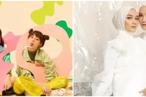 Gaya pemotretan 7 seleb kakak beradik, bak pinang dibelah dua