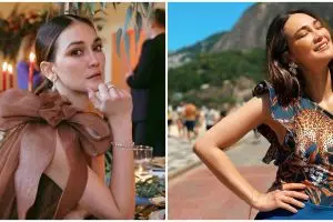 8 Gaya kece Luna Maya saat olahraga, naik sepeda sampai hiking