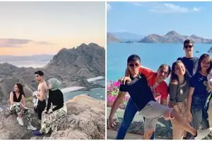 10 Momen liburan Diandra Marsha bareng Al, El dan Dul, kompak