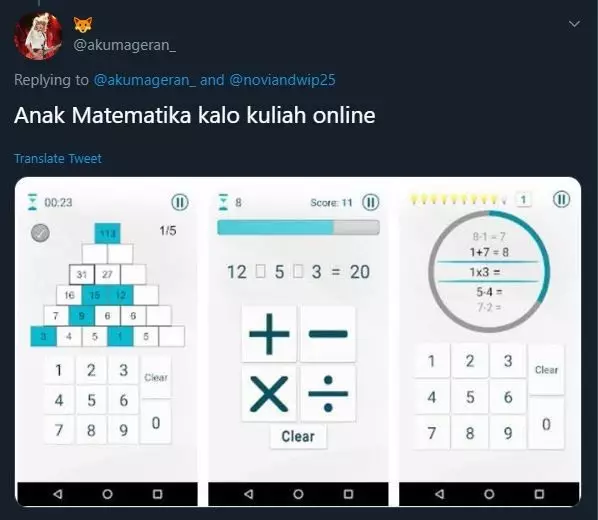 kuliah online lucu Twitter