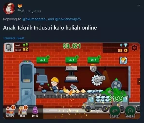 kuliah online lucu Twitter