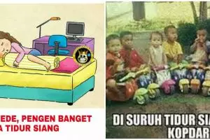 10 Meme lucu tidur siang waktu kecil ini bikin orang dewasa nostalgia
