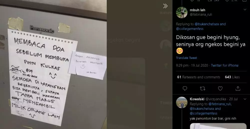 Curhatan hilang di kulkas Berbagai sumber Curhatan hilang di kulkas Berbagai sumber