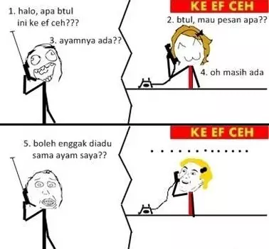 Meme pesan makanan berbagai sumber