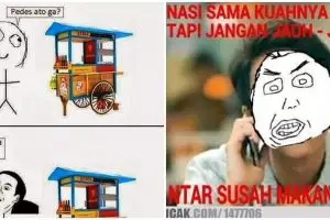 10 Meme lucu pesan makanan ini kocaknya bikin senyum kesal