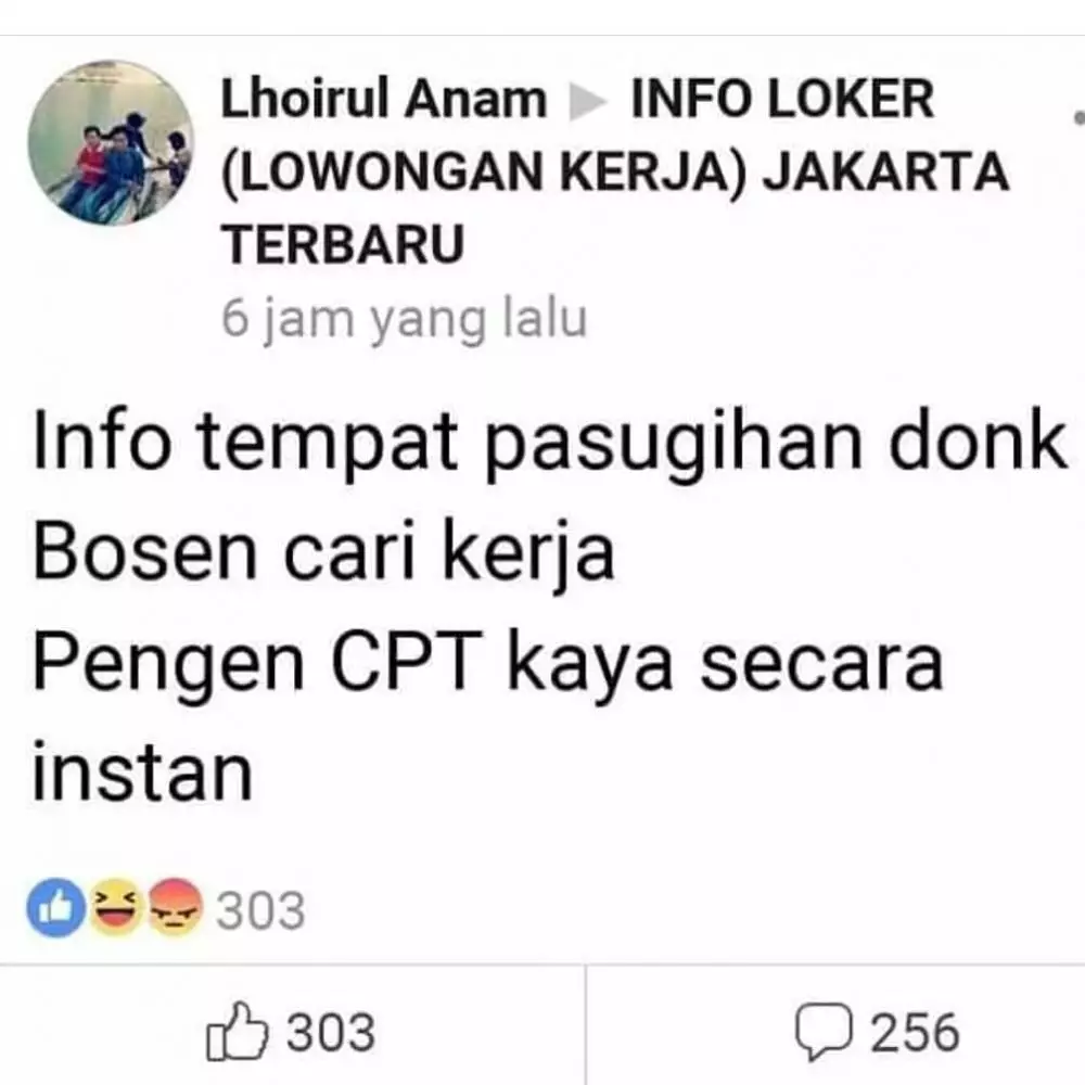 status fb di grup pencari kerja © 2020 instagram.com status fb di grup pencari kerja © 2020 instagram.com