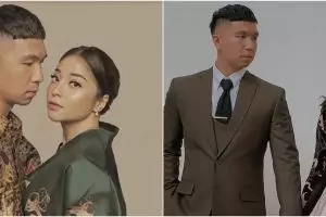 7 Potret prewedding Nikita Willy dan Indra Priawan, kece pakai batik