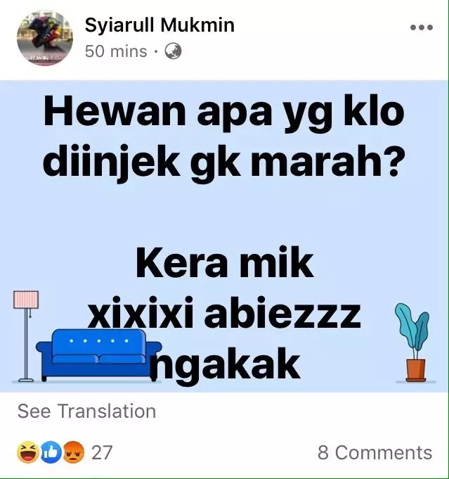 Tebak-tebakan ala bapak-bapak di FB © Istimewa