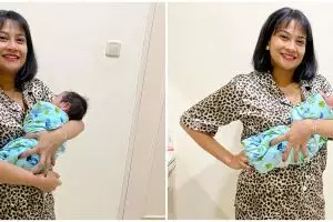 8 Momen Vanessa Angel momong anak tanpa baby sitter, telaten