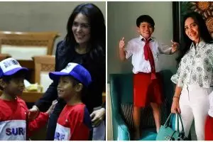 9 Momen kebersamaan Rieke Diah Pitaloka & anak kembarnya