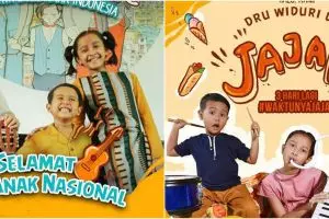 7 Potret anak Dwi Sasono & Widi Mulia rilis lagu di Hari Anak Nasional