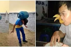 10 Momen lucu bapak-bapak bertingkah absurd ini bikin tepuk jidat