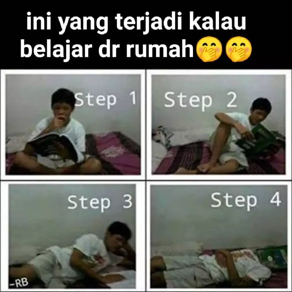 meme tipe orang ngerjain tugas © 2020 instagram.com