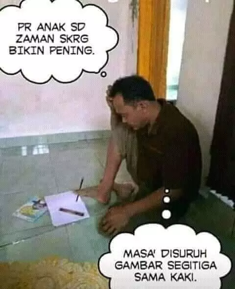 meme tipe orang ngerjain tugas © 2020 instagram.com