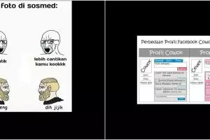7 Meme beda postingan cowok & cewek di medsos bikin senyum tipis  