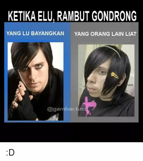 Meme rambut gondrong Berbagai sumber Meme rambut gondrong Berbagai sumber