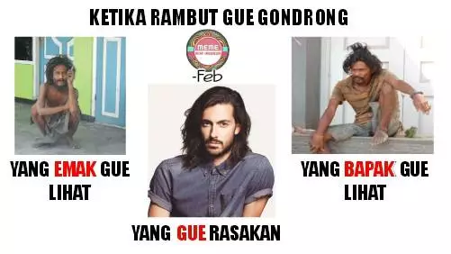 Meme rambut gondrong Berbagai sumber Meme rambut gondrong Berbagai sumber
