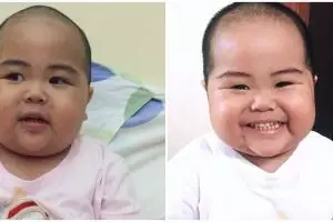 Ingat Tatan bayi yang dulu viral? Ini potret terbarunya saat masuk SD