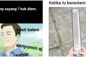 10 Meme lucu waktu cowok dan cewek berantem ini bikin senyum kecut