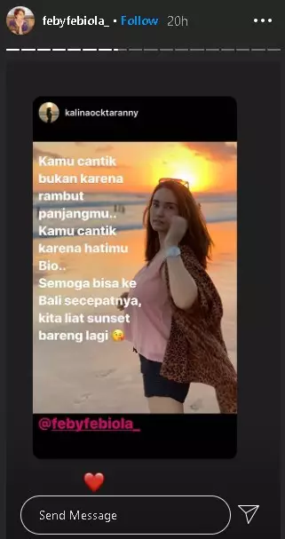 Feby Febiola botaki kepala Berbagai sumber Feby Febiola botaki kepala Berbagai sumber