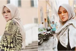 6 Momen Olla Ramlan saat olahraga menembak, gayanya gahar banget