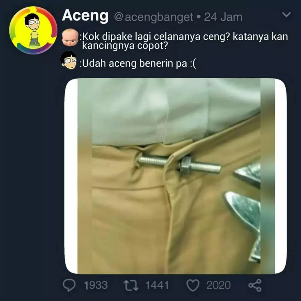 ikat pinggang absurd berbagai sumber