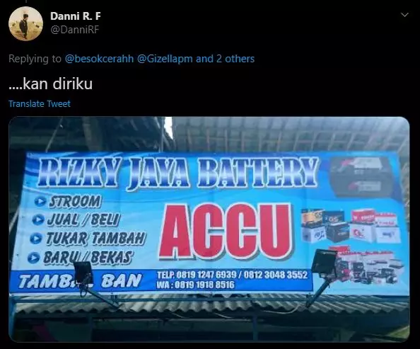 sambung lagu Cinta Ini Membunuhku twitter