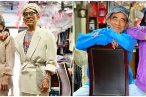 9 Potret kakek nenek bergaya bak model kekinian, stylish abis