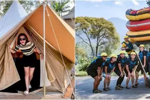 8 Momen liburan Cita Citata camping hingga rafting, penuh keseruan