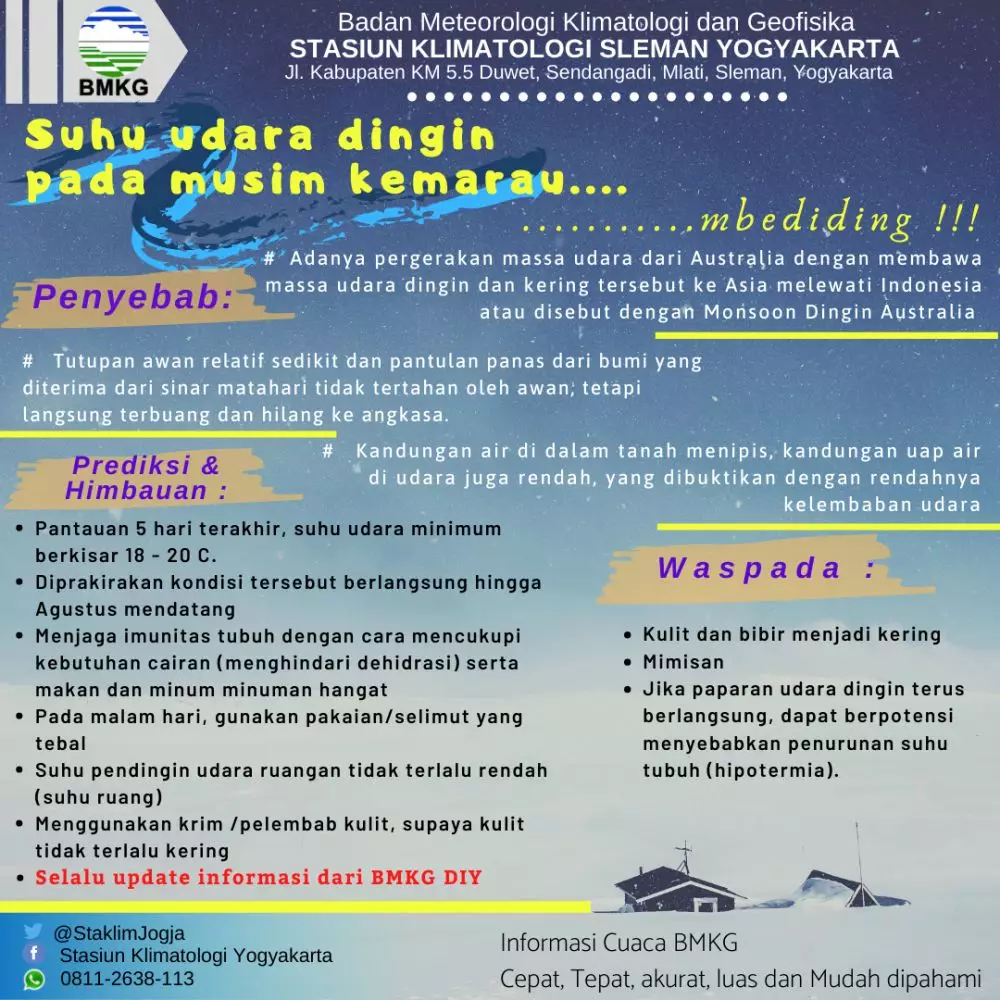 Suhu Jogja lebih dingin © 2020 brilio.net Suhu Jogja lebih dingin © 2020 brilio.net