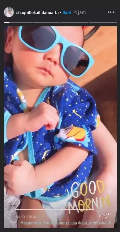 Anak Cut Meyriska berjemur  Instagram Anak Cut Meyriska berjemur  Instagram