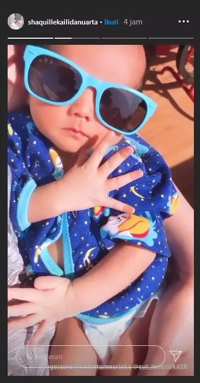 Anak Cut Meyriska berjemur  Instagram Anak Cut Meyriska berjemur  Instagram