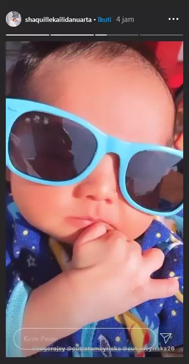 Anak Cut Meyriska berjemur  Instagram Anak Cut Meyriska berjemur  Instagram